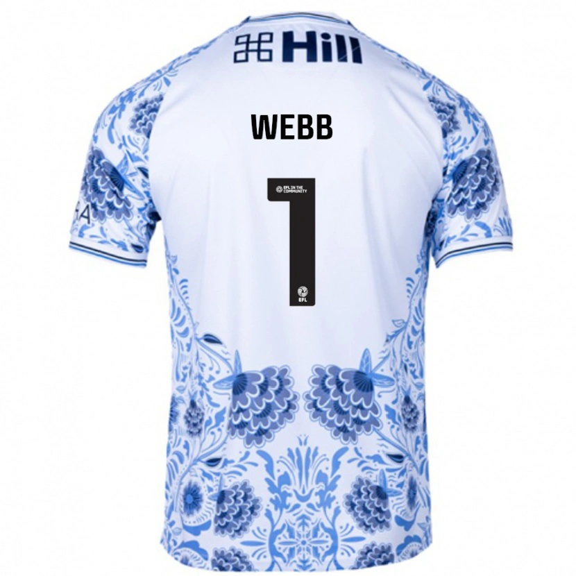 Danxen Kid Lauren Webb #1 White Blue Away Jersey 2024/25 T-Shirt