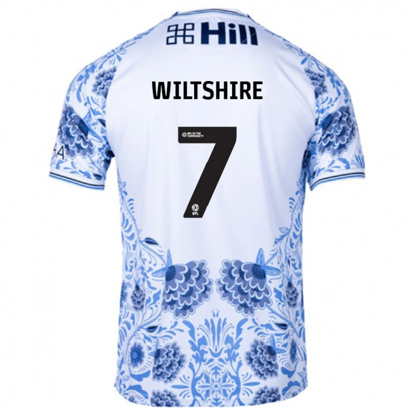 Danxen Kid Sarah Wiltshire #7 White Blue Away Jersey 2024/25 T-Shirt