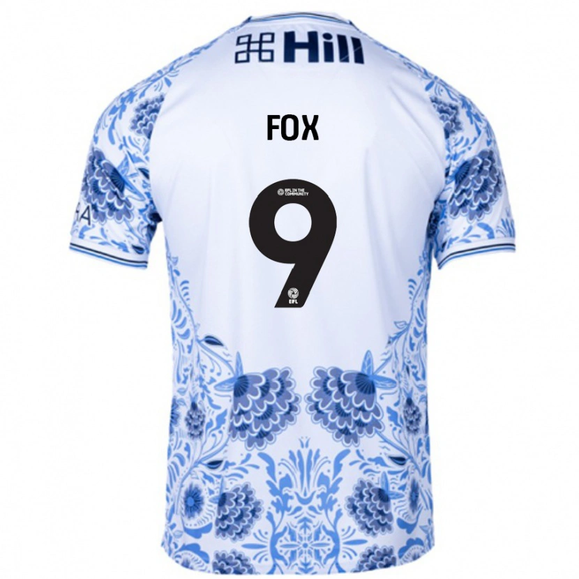 Danxen Kid Ruth Fox #9 White Blue Away Jersey 2024/25 T-Shirt