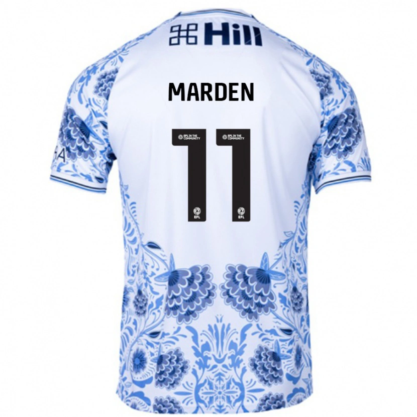 Danxen Kid Ella Marden #11 White Blue Away Jersey 2024/25 T-Shirt