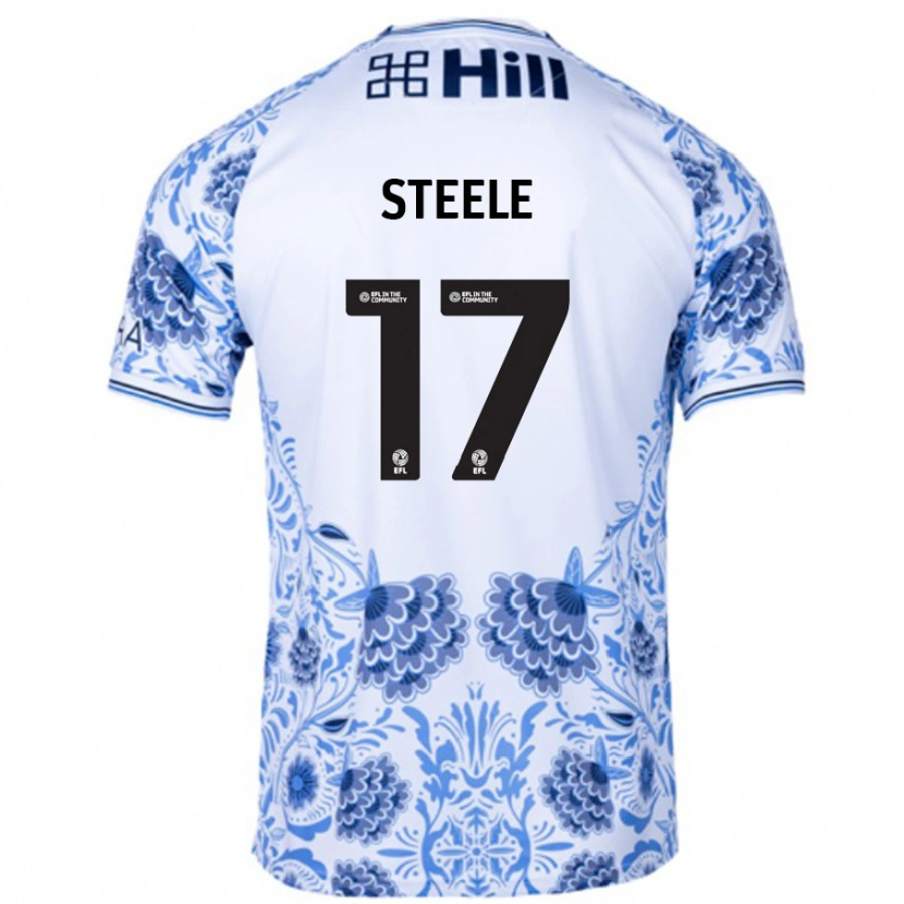 Danxen Kid Fran Steele #17 White Blue Away Jersey 2024/25 T-Shirt