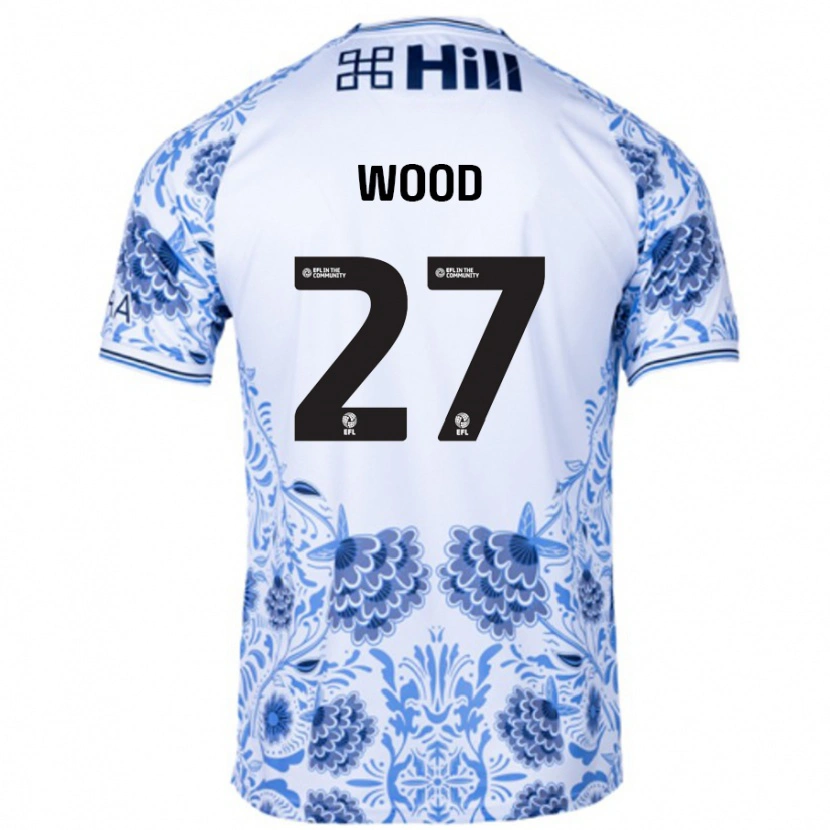 Danxen Kid Zoe Wood #27 White Blue Away Jersey 2024/25 T-Shirt