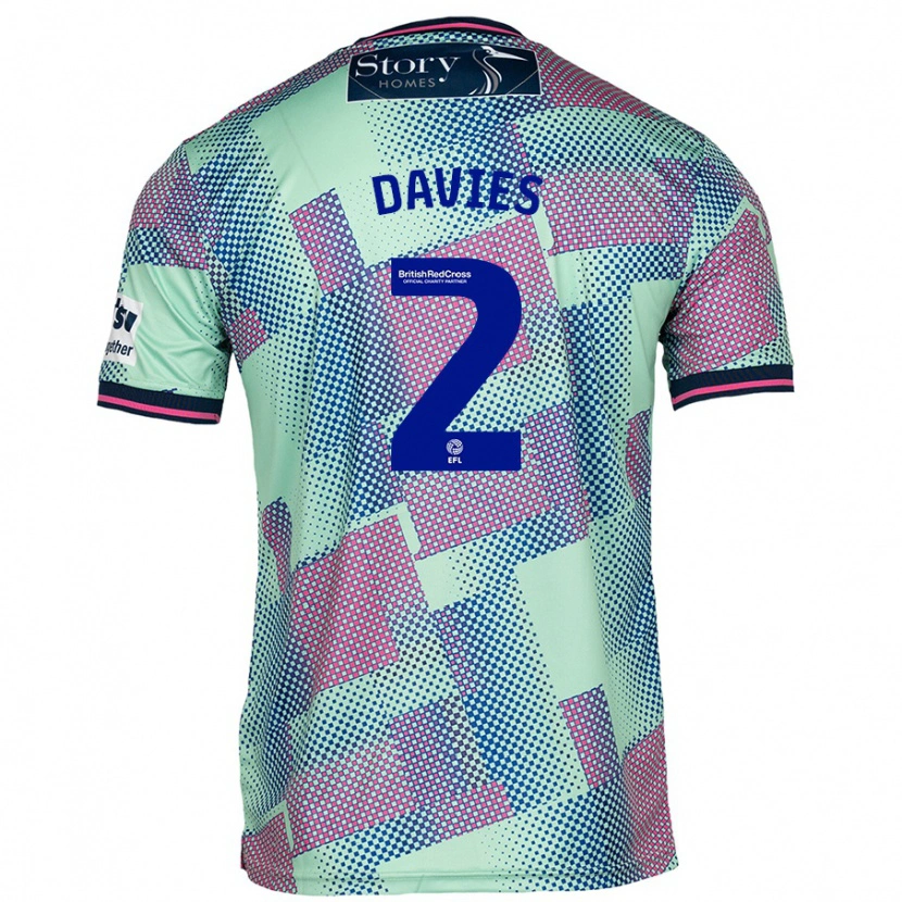 Danxen Kid Archie Davies #2 Green Away Jersey 2024/25 T-Shirt