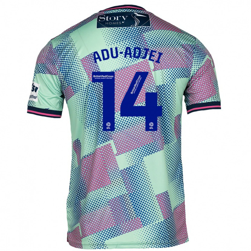 Danxen Kid Daniel Adu-Adjei #14 Green Away Jersey 2024/25 T-Shirt