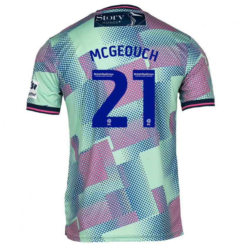 Danxen Kid Dylan Mcgeouch #21 Green Away Jersey 2024/25 T-Shirt