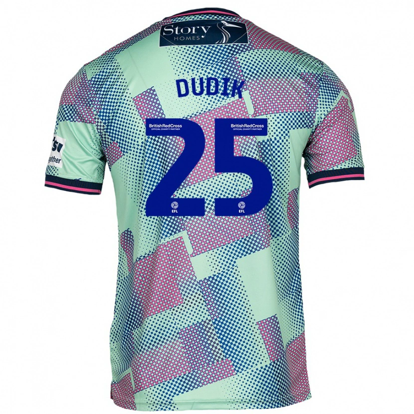 Danxen Kid Anton Dudik #25 Green Away Jersey 2024/25 T-Shirt