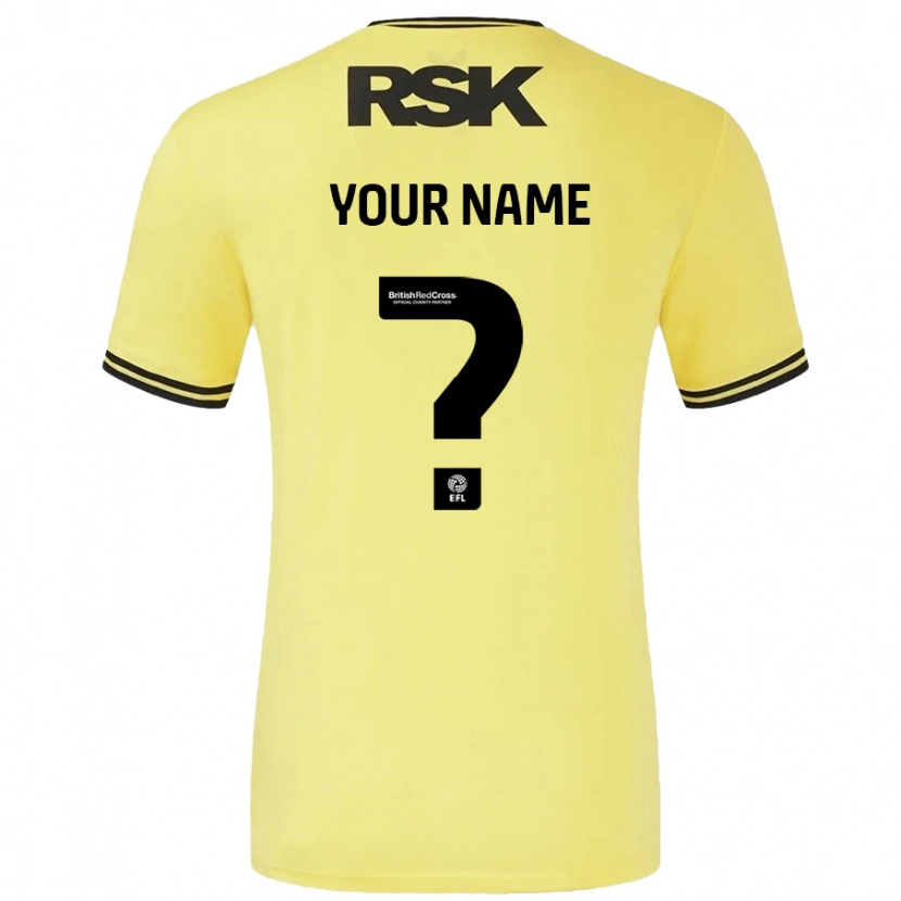 Danxen Kid Your Name #0 Yellow Black Away Jersey 2024/25 T-Shirt