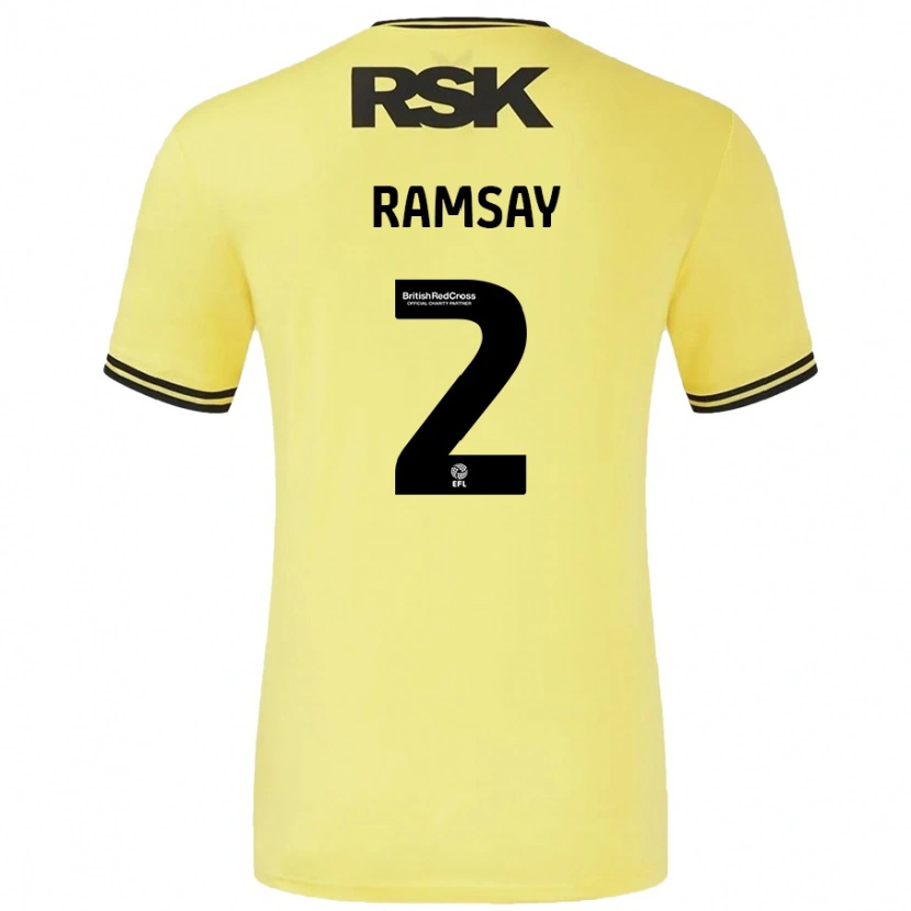 Danxen Kid Kayne Ramsay #2 Yellow Black Away Jersey 2024/25 T-Shirt