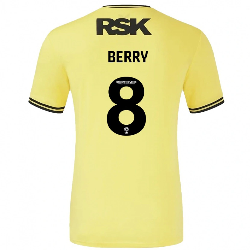 Danxen Kid Luke Berry #8 Yellow Black Away Jersey 2024/25 T-Shirt