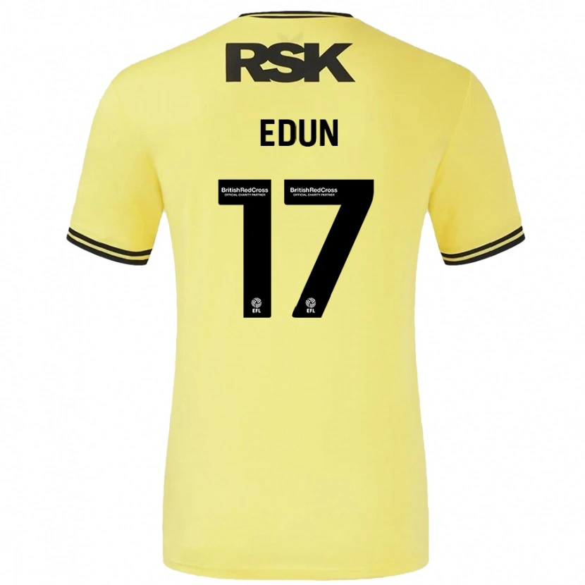 Danxen Kid Tayo Edun #17 Yellow Black Away Jersey 2024/25 T-Shirt