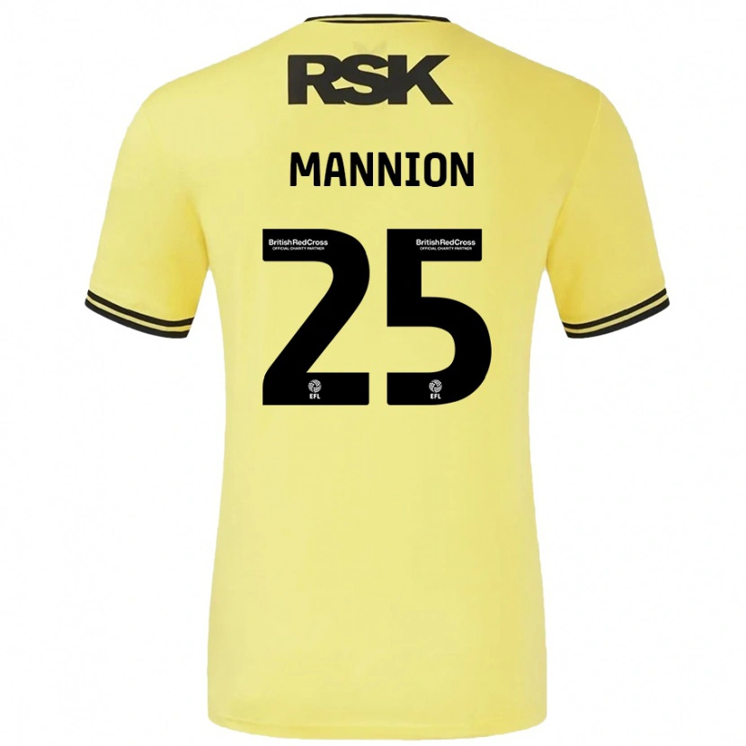 Danxen Kid Will Mannion #25 Yellow Black Away Jersey 2024/25 T-Shirt