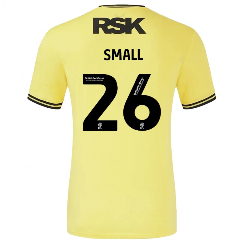 Danxen Kid Thierry Small #26 Yellow Black Away Jersey 2024/25 T-Shirt