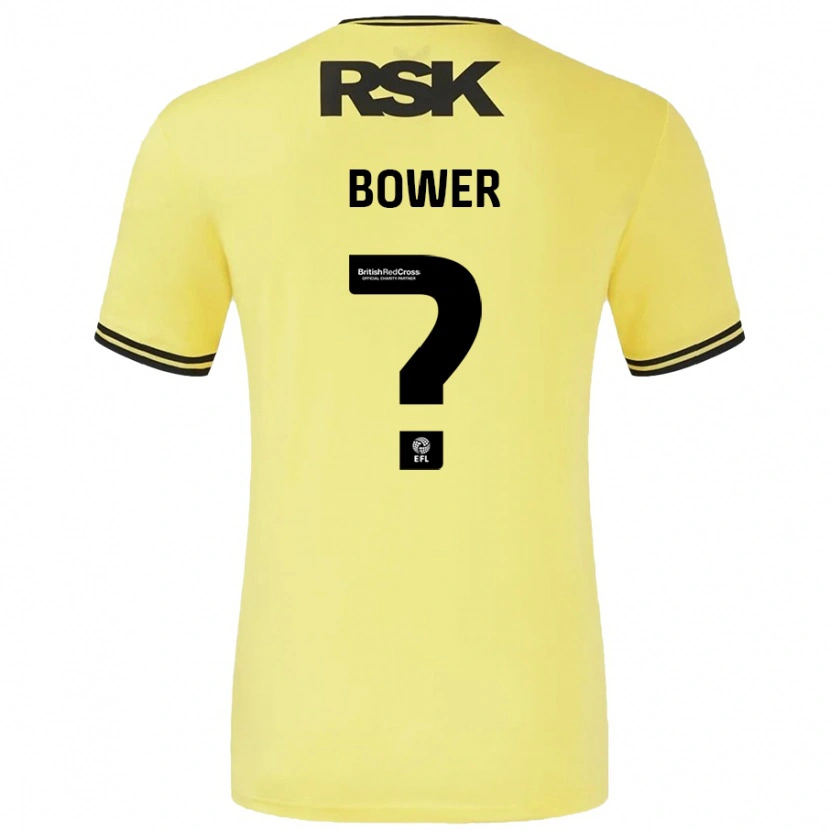 Danxen Kid Toby Bower #0 Yellow Black Away Jersey 2024/25 T-Shirt