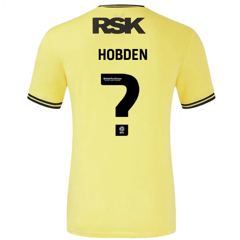 Danxen Kid Ollie Hobden #0 Yellow Black Away Jersey 2024/25 T-Shirt