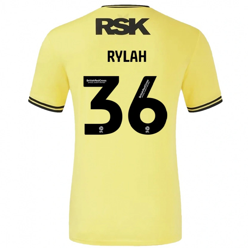 Danxen Kid Henry Rylah #36 Yellow Black Away Jersey 2024/25 T-Shirt