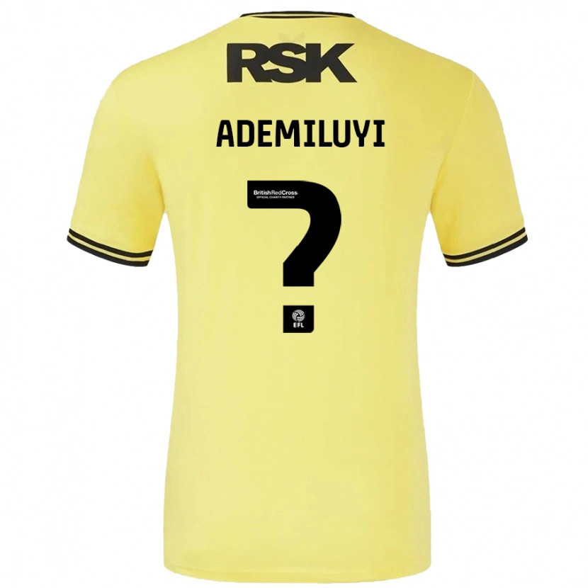 Danxen Kid Princess Ademiluyi #0 Yellow Black Away Jersey 2024/25 T-Shirt