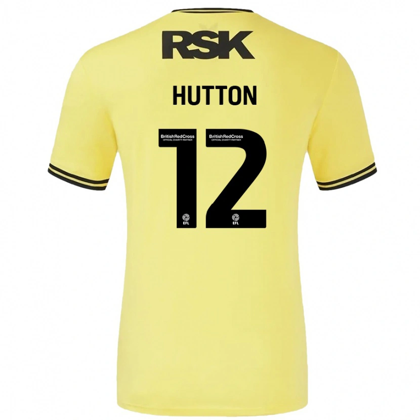 Danxen Kid Jodie Hutton #12 Yellow Black Away Jersey 2024/25 T-Shirt