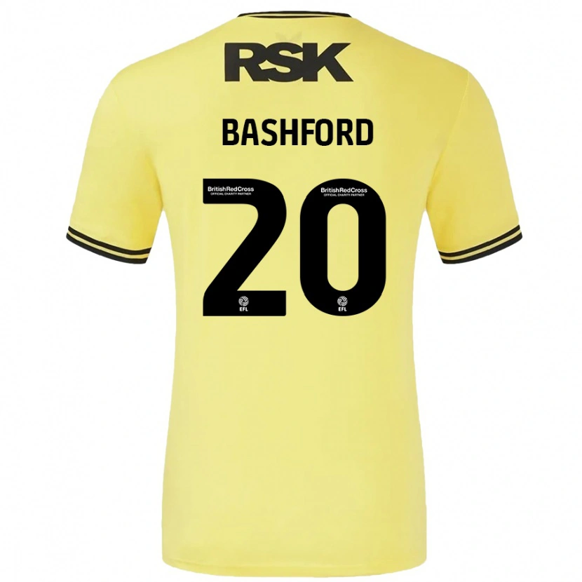 Danxen Kid Mary Bashford #20 Yellow Black Away Jersey 2024/25 T-Shirt