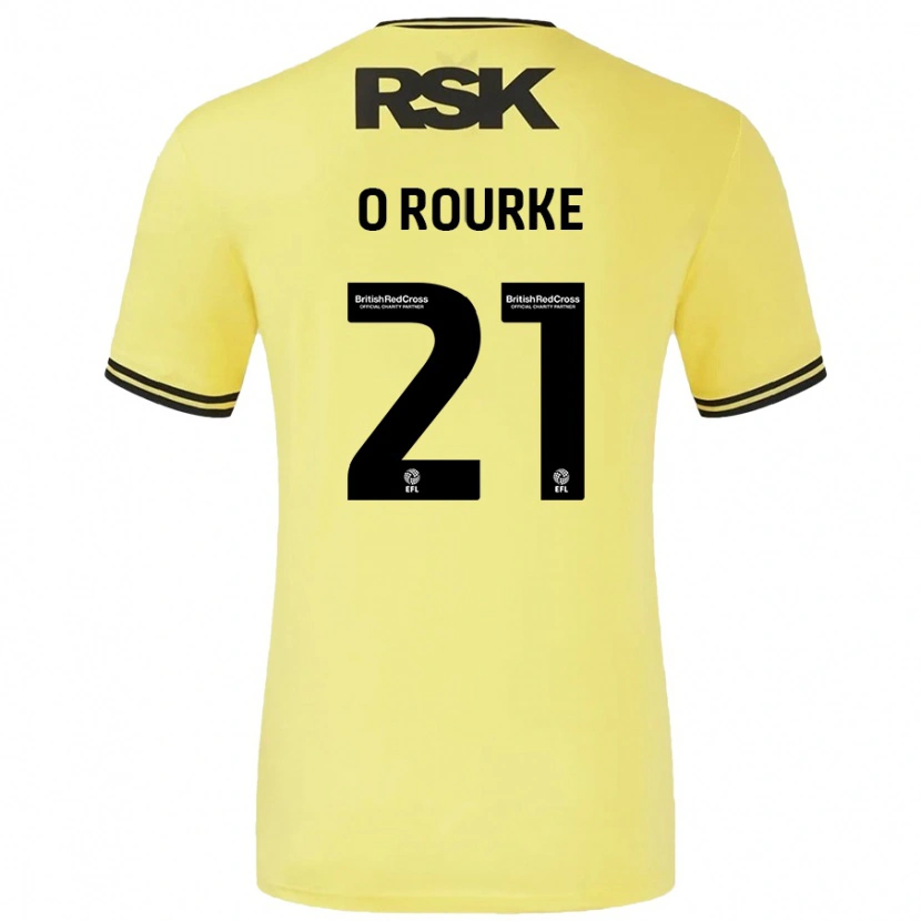 Danxen Kid Sophie O'rourke #21 Yellow Black Away Jersey 2024/25 T-Shirt