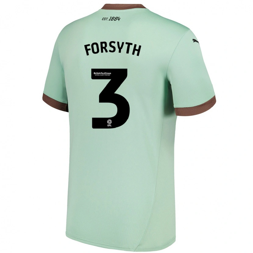 Danxen Kid Craig Forsyth #3 Pale Green Away Jersey 2024/25 T-Shirt