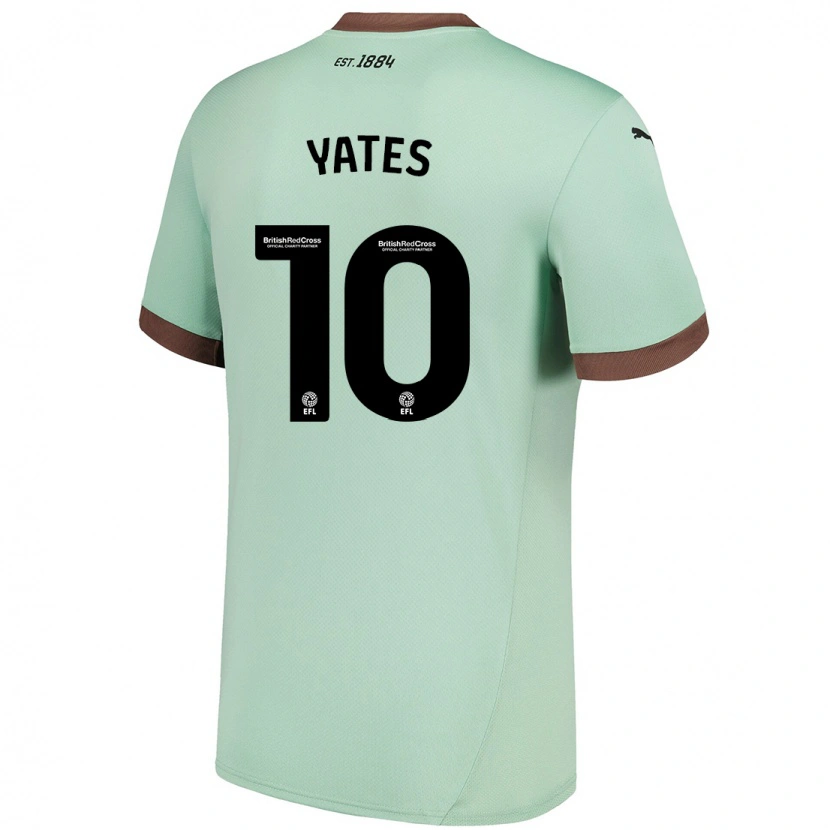 Danxen Kid Jerry Yates #10 Pale Green Away Jersey 2024/25 T-Shirt