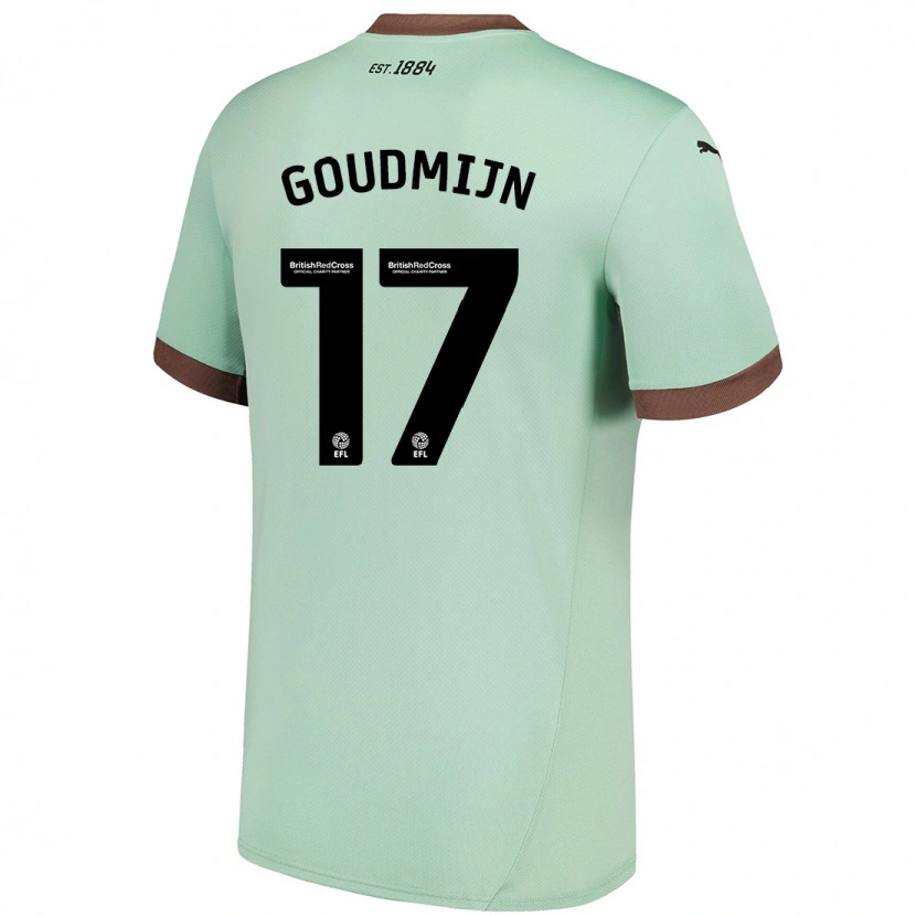 Danxen Kid Kenzo Goudmijn #17 Pale Green Away Jersey 2024/25 T-Shirt