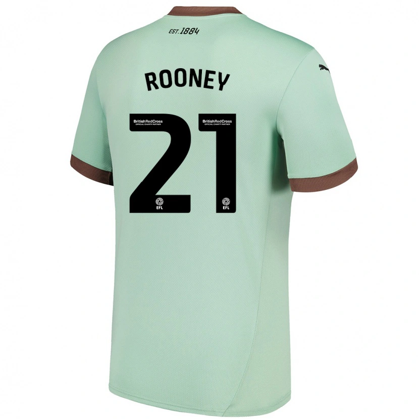 Danxen Kid Jake Rooney #21 Pale Green Away Jersey 2024/25 T-Shirt