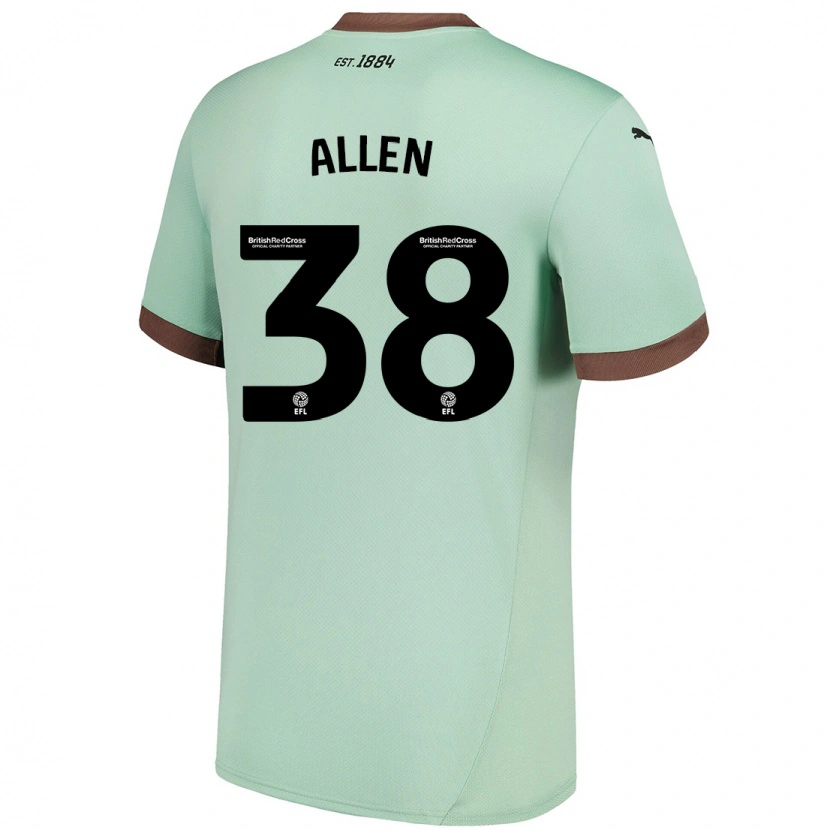 Danxen Kid Cruz Allen #38 Pale Green Away Jersey 2024/25 T-Shirt