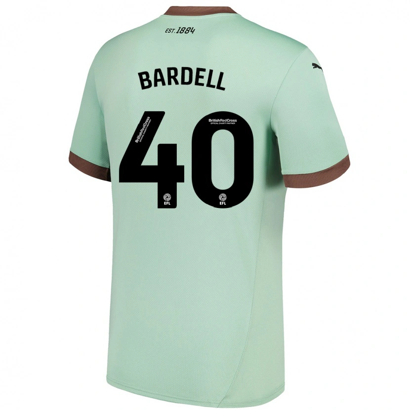 Danxen Kid Max Bardell #40 Pale Green Away Jersey 2024/25 T-Shirt