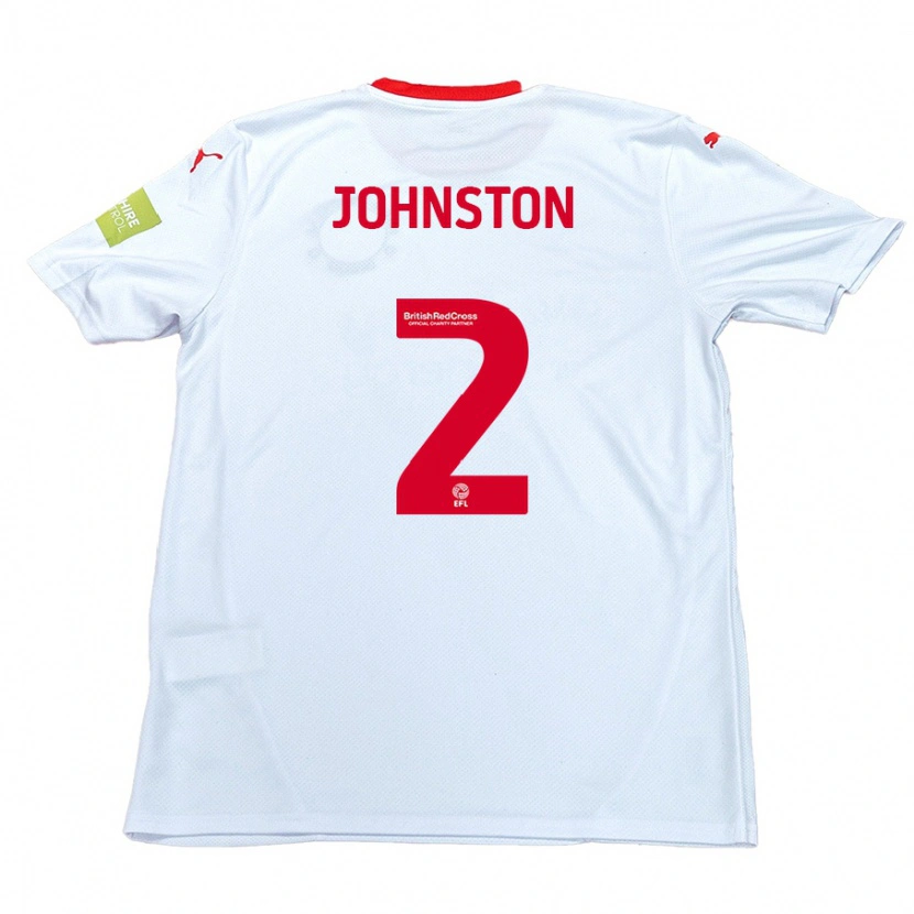 Danxen Kid Carl Johnston #2 White Away Jersey 2024/25 T-Shirt