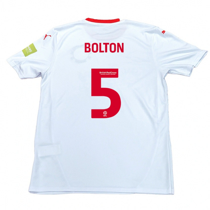 Danxen Kid James Bolton #5 White Away Jersey 2024/25 T-Shirt