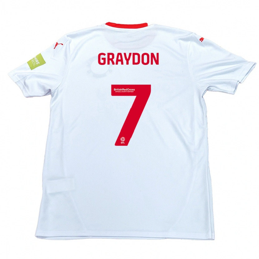 Danxen Kid Ryan Graydon #7 White Away Jersey 2024/25 T-Shirt