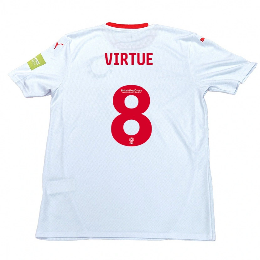 Danxen Kid Matty Virtue #8 White Away Jersey 2024/25 T-Shirt