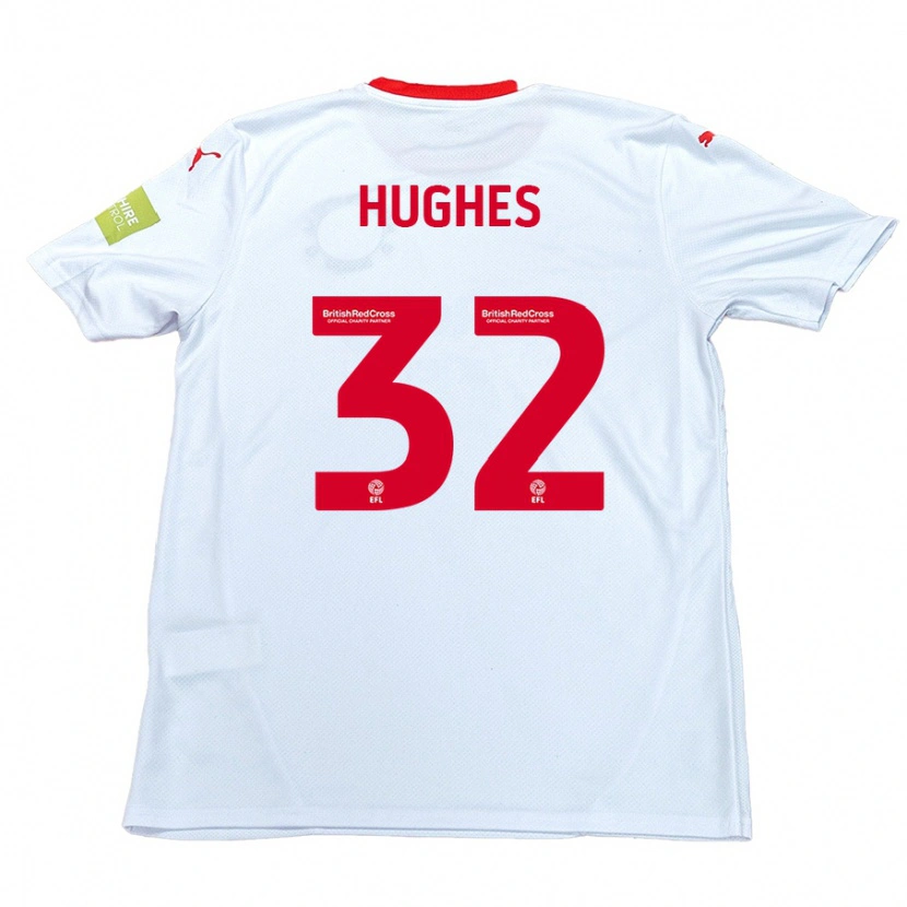 Danxen Kid Kayden Hughes #32 White Away Jersey 2024/25 T-Shirt