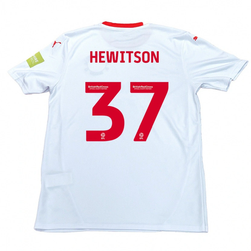 Danxen Kid Luke Hewitson #37 White Away Jersey 2024/25 T-Shirt