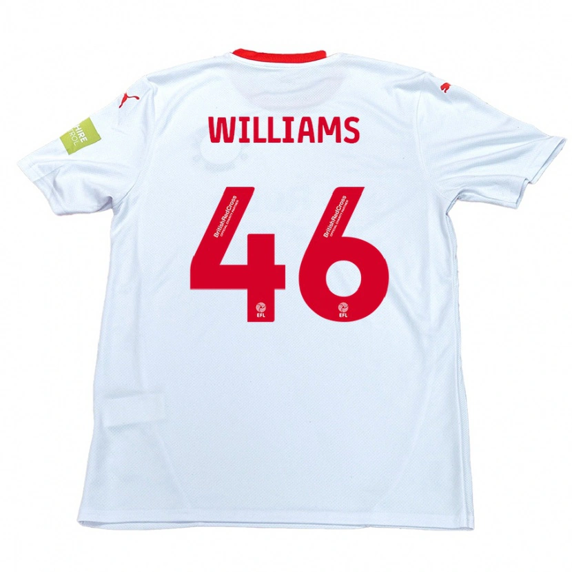 Danxen Kid Theo Williams #46 White Away Jersey 2024/25 T-Shirt