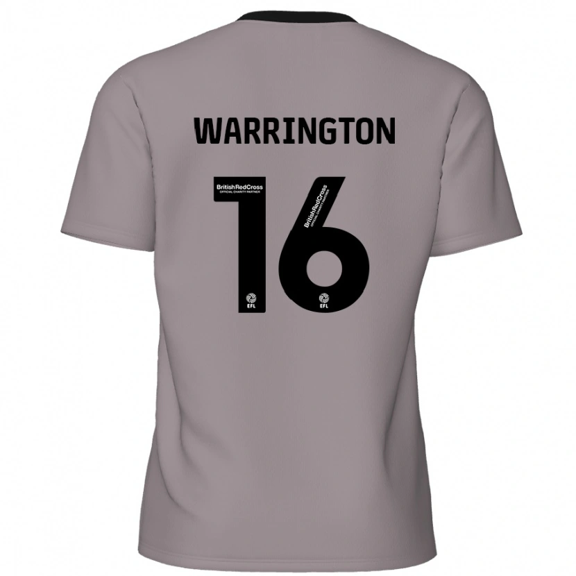 Danxen Kid Lewis Warrington #16 Grey Away Jersey 2024/25 T-Shirt