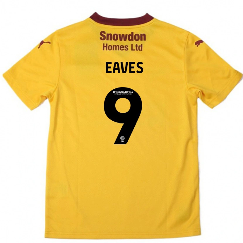 Danxen Kid Tom Eaves #9 Orange  Burgundy Away Jersey 2024/25 T-Shirt