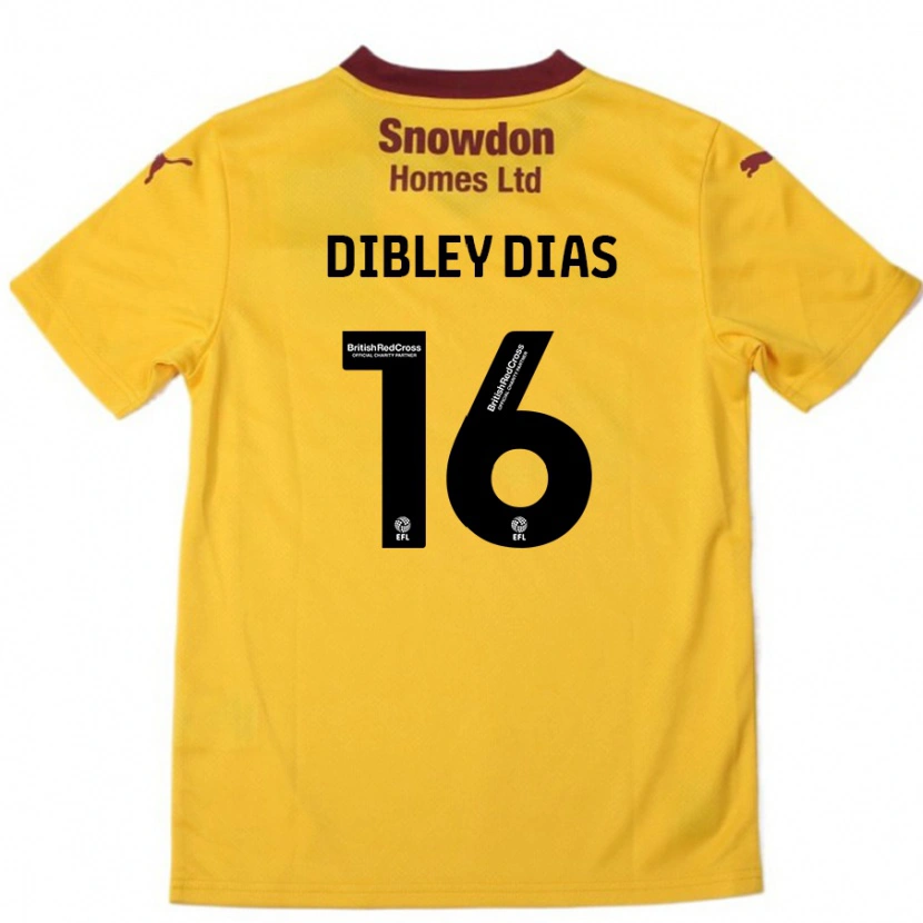 Danxen Kid Matt Dibley-Dias #16 Orange  Burgundy Away Jersey 2024/25 T-Shirt