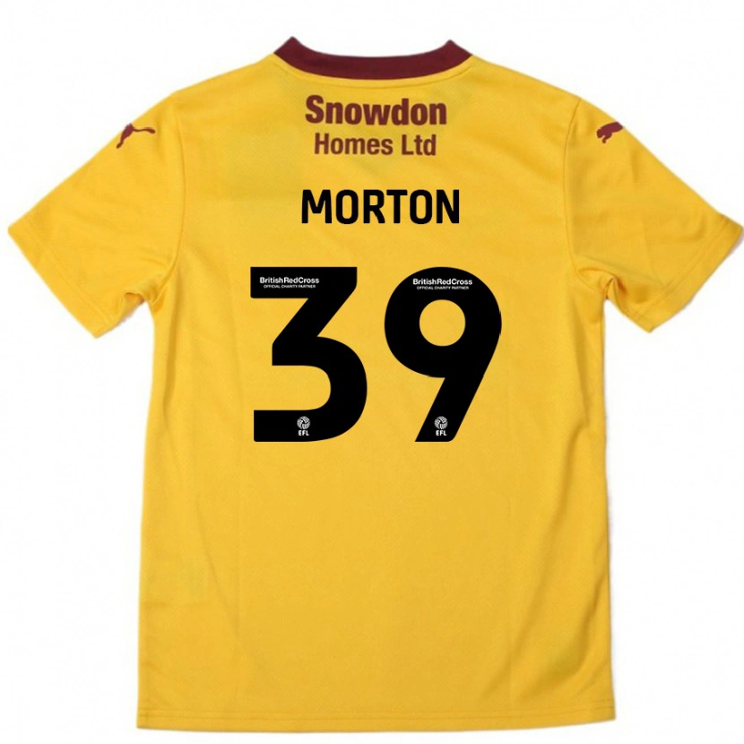 Danxen Kid Callum Morton #39 Orange  Burgundy Away Jersey 2024/25 T-Shirt