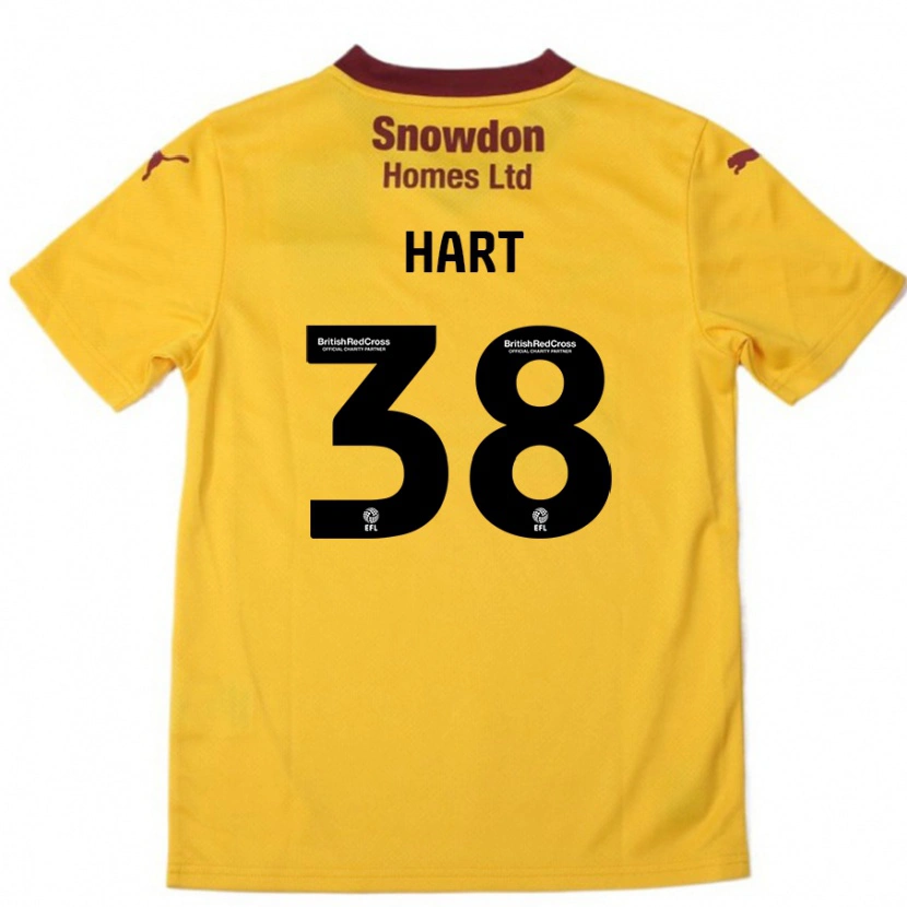 Danxen Kid Jamari Hart #38 Orange  Burgundy Away Jersey 2024/25 T-Shirt