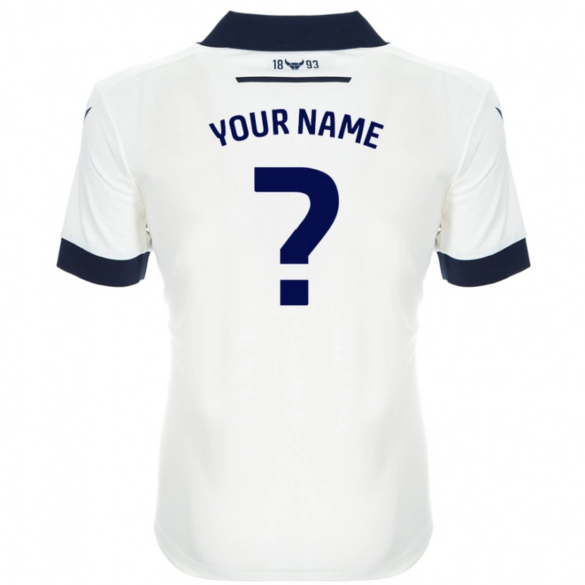 Danxen Kid Your Name #0 White Navy Blue Away Jersey 2024/25 T-Shirt