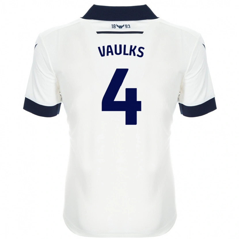 Danxen Kid Will Vaulks #4 White Navy Blue Away Jersey 2024/25 T-Shirt