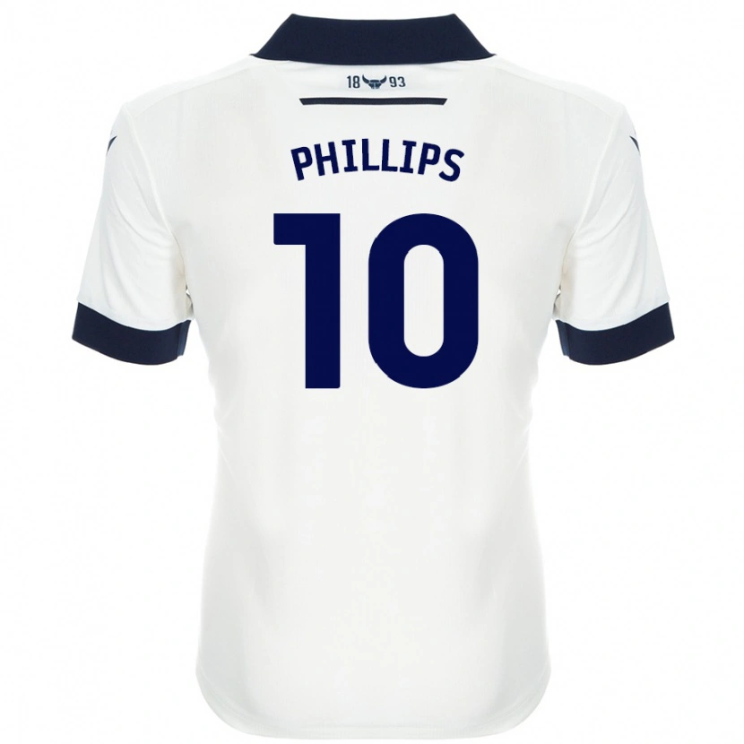 Danxen Kid Matt Phillips #10 White Navy Blue Away Jersey 2024/25 T-Shirt