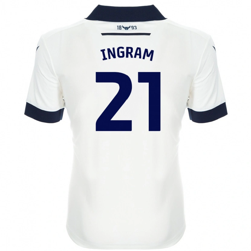 Danxen Kid Matt Ingram #21 White Navy Blue Away Jersey 2024/25 T-Shirt