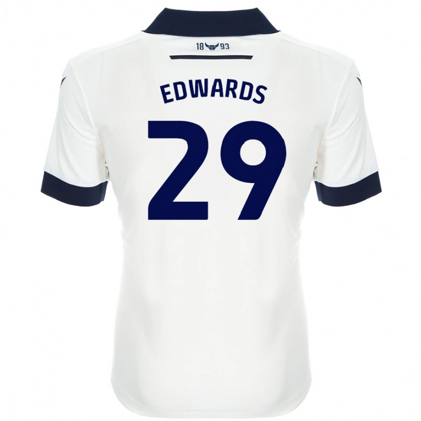 Danxen Kid Kyle Edwards #29 White Navy Blue Away Jersey 2024/25 T-Shirt