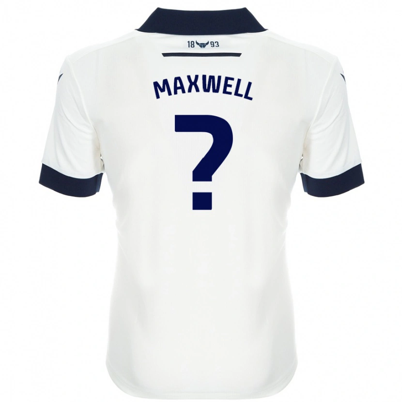 Danxen Kid Rashane Maxwell #0 White Navy Blue Away Jersey 2024/25 T-Shirt