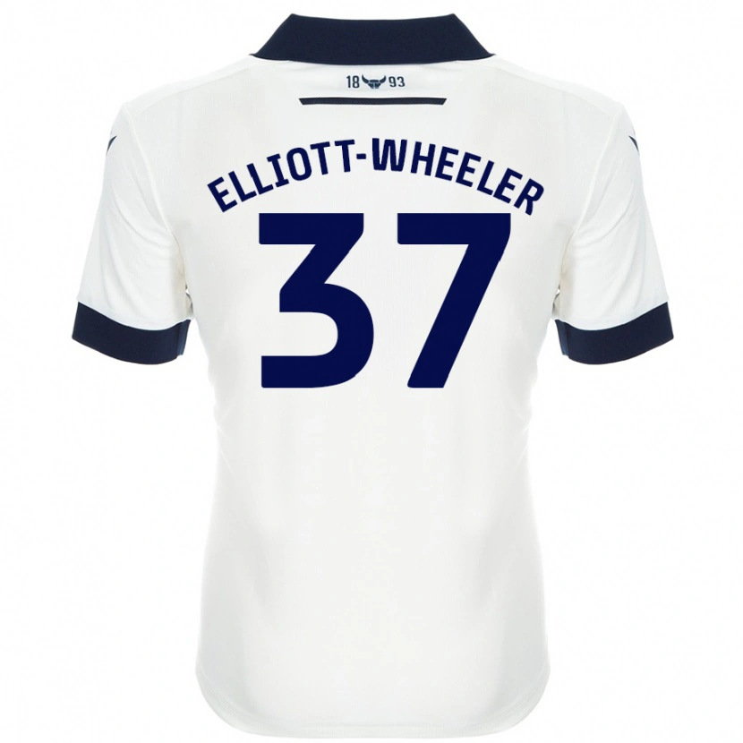 Danxen Kid Aidan Elliott-Wheeler #37 White Navy Blue Away Jersey 2024/25 T-Shirt