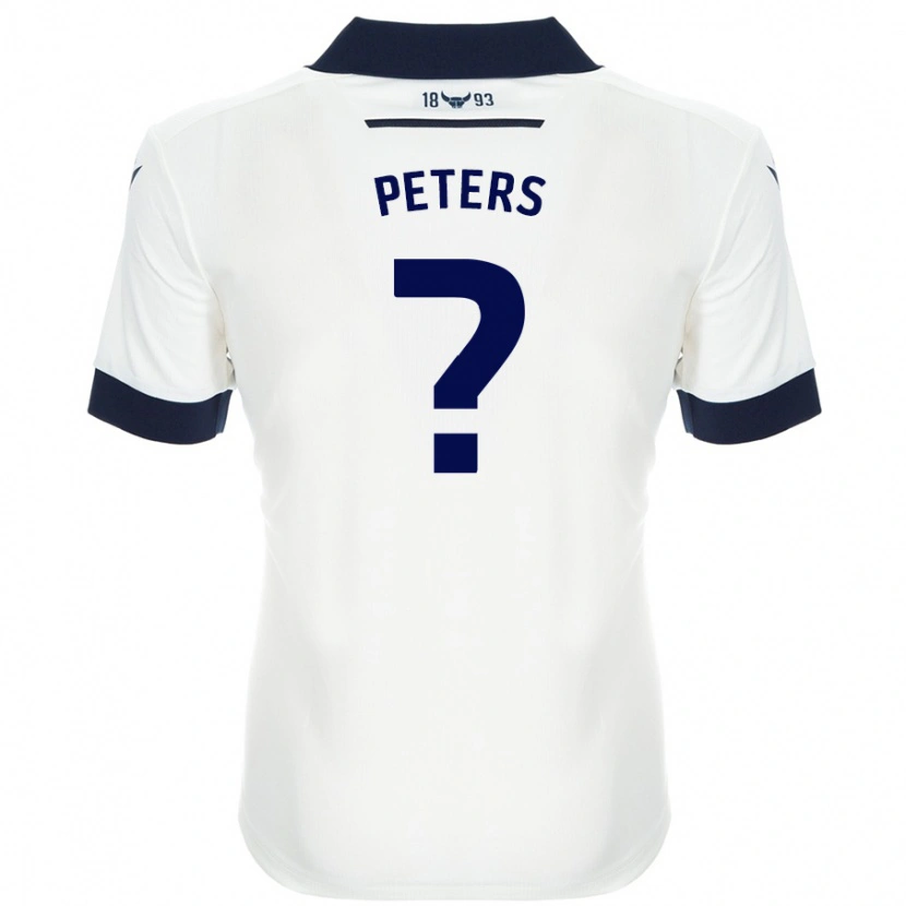 Danxen Kid Molly Peters #0 White Navy Blue Away Jersey 2024/25 T-Shirt