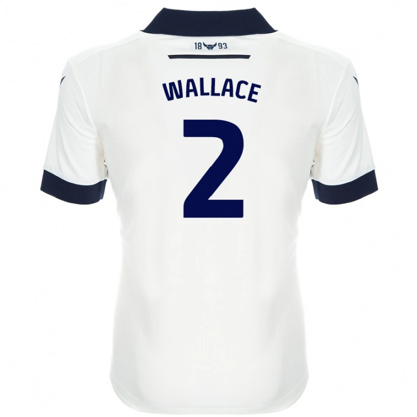 Danxen Kid Emily Wallace #2 White Navy Blue Away Jersey 2024/25 T-Shirt